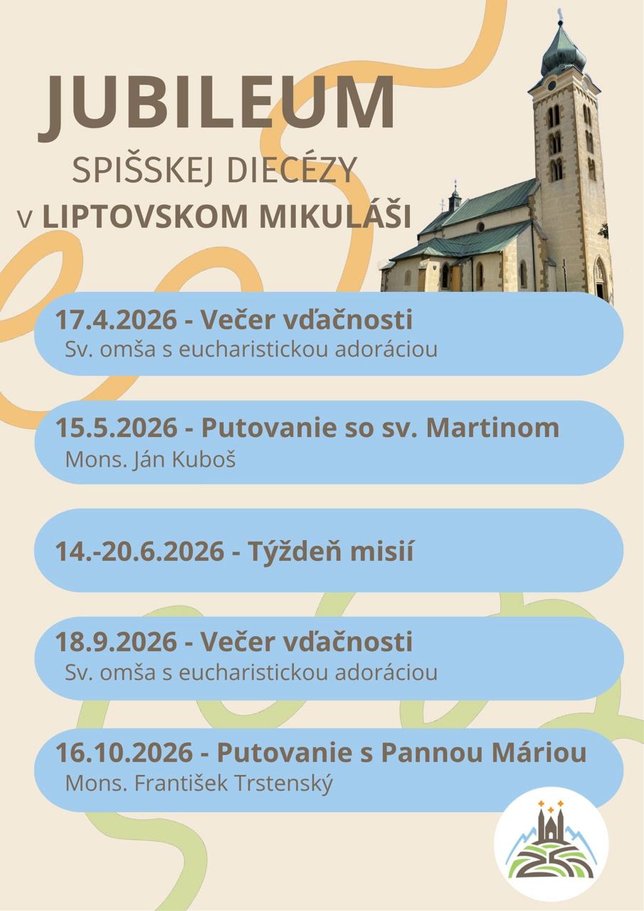 Jubileum Spišskej diecézy v Liptovskom Mikuláši